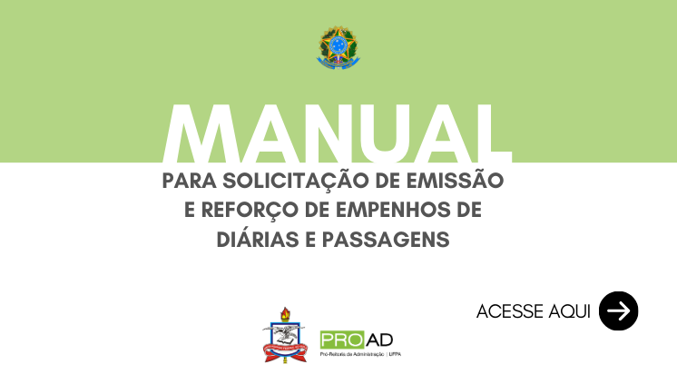 Manual para Solicitação de Emissão e Reforço de Empenhos de Diárias e Passagens